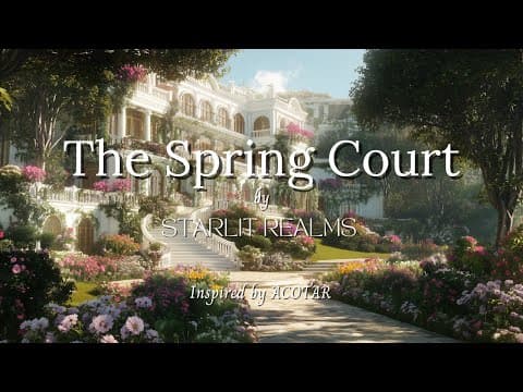 The Spring Court | Fantasy Reading Ambience | ACOTAR-Inspired | 4K | 2 Hours