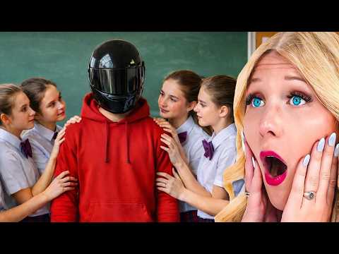Rich Boy WEARS HELMET at School to AVOID GIRLS!