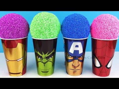 Marvel Avengers Foam Toys Iron Man Hulk Captain America