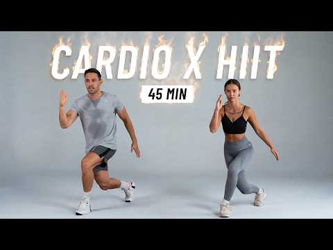 45 MIN CARDIO HIIT WORKOUT - ALL STANDING - Burn 1000 Calories, Full Body, No Equipment