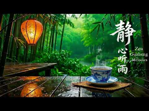 [No Ads] Zen Temple Creek Sounds • Tranquil Guzheng • Deep SleepZen Stream Rain • Deep Sleep Guzheng