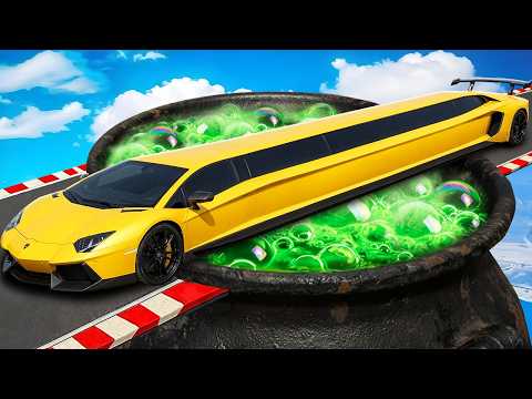 Testing CARS against a GIANT WITCH'S CAULDRON in GTA 5!