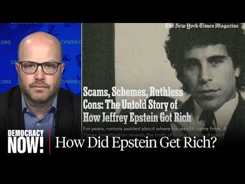 How Did Epstein Make His Fortune? "He Stole It," Finds NYT Investigation