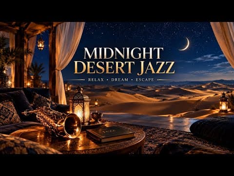 Midnight Desert Jazz 🏜️ Smooth Instrumental Jazz for Relaxing, Dreaming & Escape