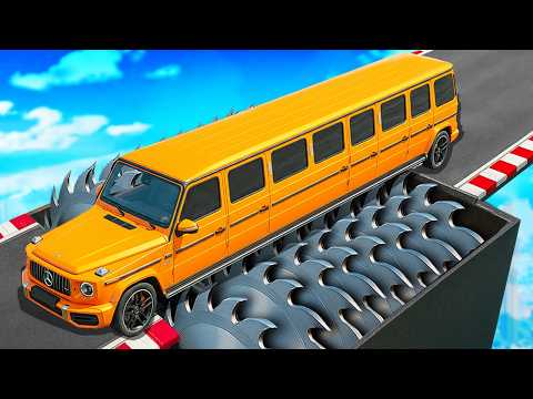 CAN A LAMBA DRIVE THROUGH A GIANT CRUSHER IN GTA 5? - EXPERIMENT IN GTA 5