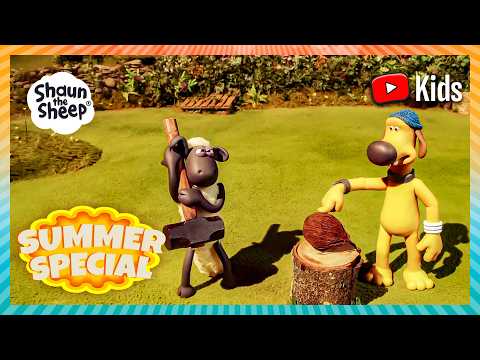 CRACKING THIS COCONUT OPEN IS A TOUGH NUT TO CRACK! 🥥🔨😅 | Shaun the Sheep USA