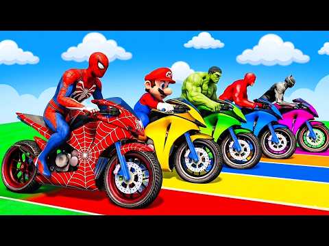 الرجل العنكبوت انقاذ باتمان Spider-Man Rescue batman vs iron man vs venom funny Game GTA 5 superhero