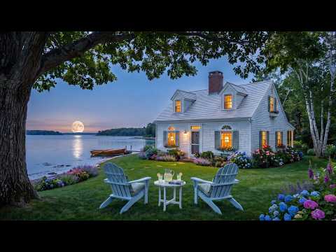 Soft Piano for Deep Sleep · Moonlit Lake Cottage | 11 Hours