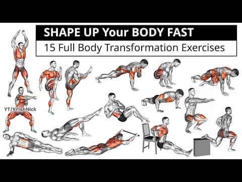 SHAPE UP Your BODY FAST | 15 Full Body Transformation Exercises 💪🏼