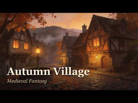 Autumn Evening in a Medieval Village 🍂 Relaxing Medieval Music, Celtic & Fantasy