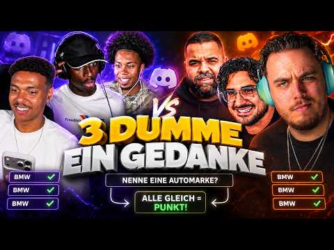 THE BIG 3 DUMB PEOPLE, 1 THOUGHT GAME..!!🎮🔥 (IT'S HEATED) WITH ELI, SIDNEY & CO.!