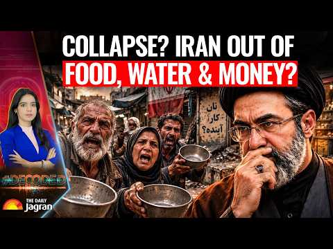 Iran Collapse Begins? Iranians Fight Over Food, Line Up For Bread! Economy In Tatters | Decoded