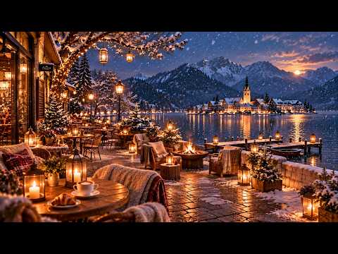 Night Winter Coffee Shop Jazz – Gentle Piano Music for Focus Study & Sleep