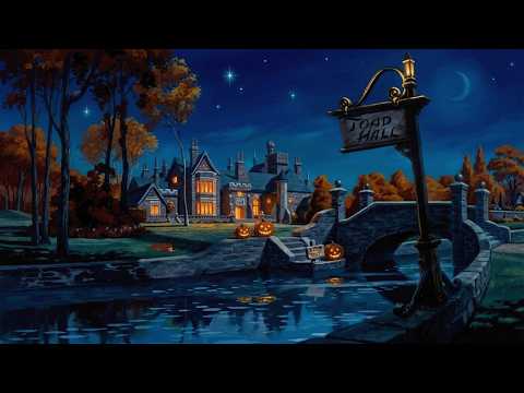 quiet autumn night with warm mansion lights and oldies playing in another room | sleep well ✨