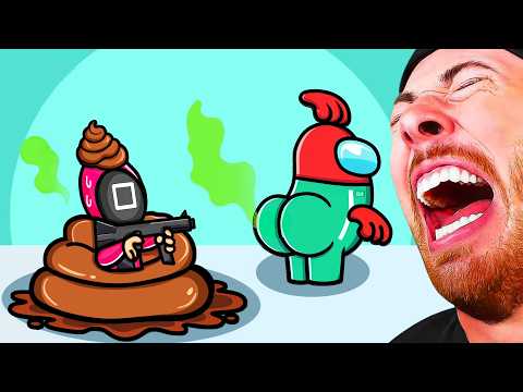 WHAT IF SQUID GAME WAS IN AMONG US (FUNNY ANIMATIONS)
