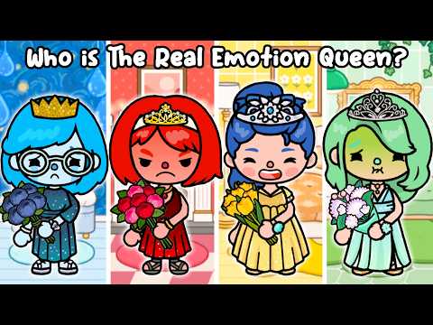 Who is The Real Emotion Queen? 👸🏻😆☹️😡🤢😱 Sad Story | Toca Life World | Toca Boca
