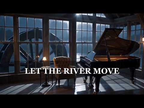 Moonlit Watermill Reading Room | 3 Hours of Slow Piano, River Rain & 528Hz-Inspired Calm