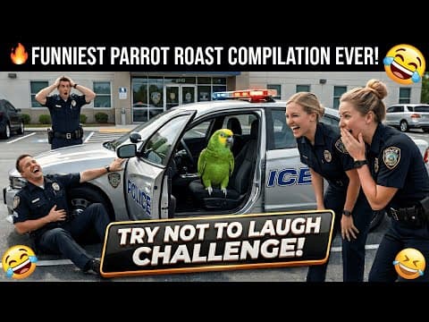 🦜🤣 Parrot Roasts Cops & Doctors – Funniest Reactions You’ll Ever See! 😂🔥