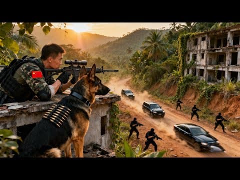 Military dog captured, war god goes berserk! Man and dog drench enemy lair in blood!