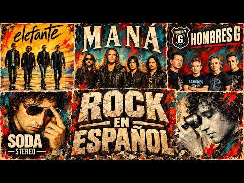 Lo Mejor del Rock en Español 🎸 Éxitos de los 80 y 90 | Maná, Hombres G, Soda Stereo, Enanitos Verdes