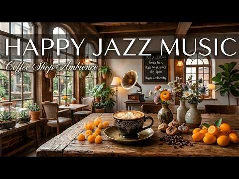 Happy Jazz Music ☕ Bossa Nova background for Relaxing, Great Moods and Happy Moods