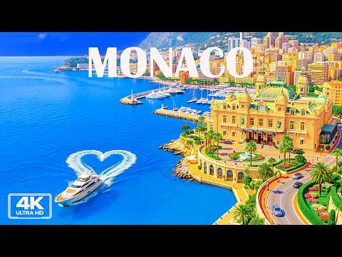 Monaco 4K 🇲🇨 | Monte Carlo Casino, Beautiful Harbors & Turquoise Mediterranean Waters