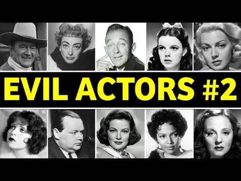 Most Evil Actors of Hollywood's Golden Age ONE WILL SHOCK YOU Pt#2