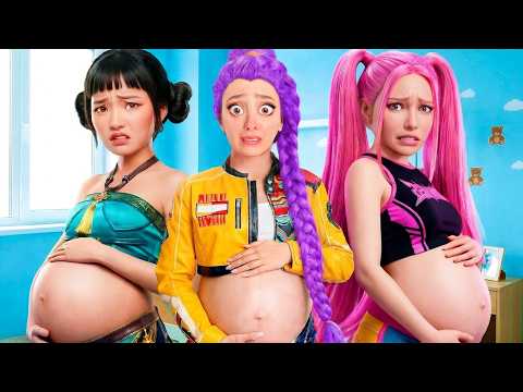 RUMI MIRA ET ZOEY KPOP DEMON HUNTERS SONT ENCEINTES DANS LA VRAIE VIE ! Naissance Bébé !