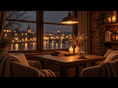 Late Night Jazz by the Rainy Window | Smooth Piano Jazz for Deep Relaxation