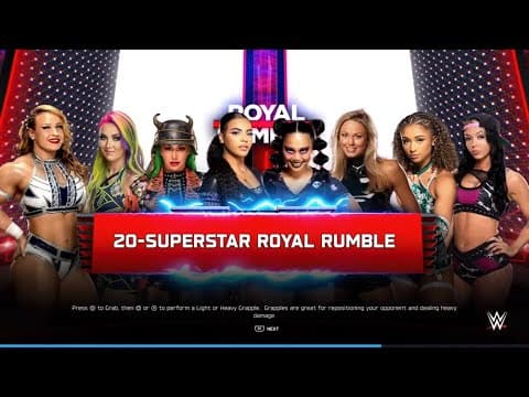 WWE 2K25 20 Women Royal Rumble Match
