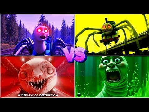 CHOO CHOO CHARLES EXE 🆚 TRAIN THOMAS EXE 🆚 CURSED THOMAS MONSTER ❄️TILES HOP