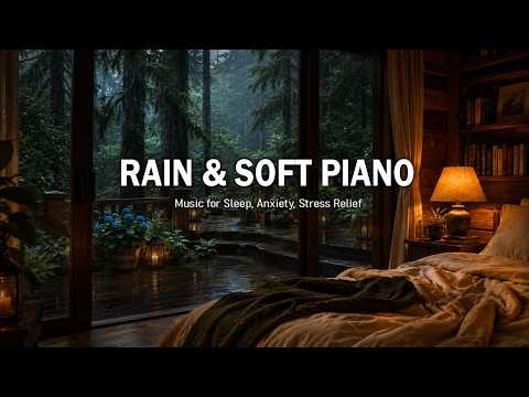 Rain and Soft Piano Music for Deep Sleep – Calm Mind and Deep Rest