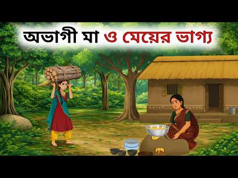 অভাগী মা ও মেয়ের জঙ্গলে সংসার | Bangla Story | Moral Stories Bangla | Bangla Cartoon Story