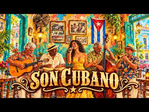 Cuban Sunset Café 🌅 Havana Golden Hour | Vintage Son Cubano, Timba & Caribbean Vibes