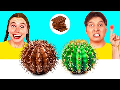 Real Food vs Chocolate Food Challenge