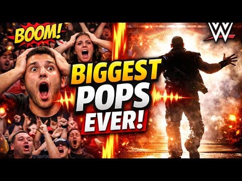WWE Biggest Crowd Pops of All Time 🤯 (Unreal Reactions!)