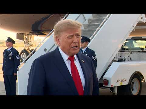 President Trump Gaggles with Press Upon Arrival at Charlotte, NC, Sep. 16, 2026