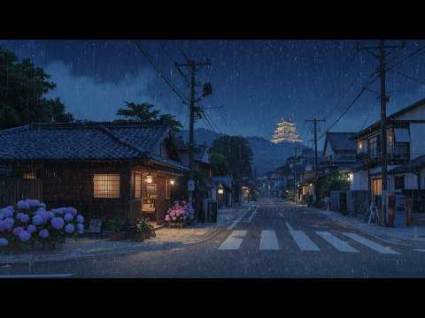 Late Night Walk in Osaka 🌧️ Cozy LoFi & Rain Sounds