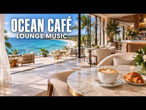 Oceanfront Coffee ☕ Morning Smooth Jazz by the Ocean for Work, Reading & Relaxation | 4K