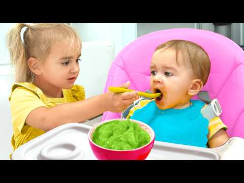 Alice wants to be a good older sister for Leo - funny stories for kids