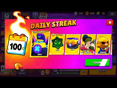 100 DAYS LATER ❓ I GOT 50 BOXES AND SIRIUS 😱🎁 BRAWL STARS NEW UPDATE ⚡