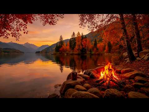 Alone by the Autumn Lake 🍂🔥 Celtic Music | Quiet Focus & Cozy Forest Ambience