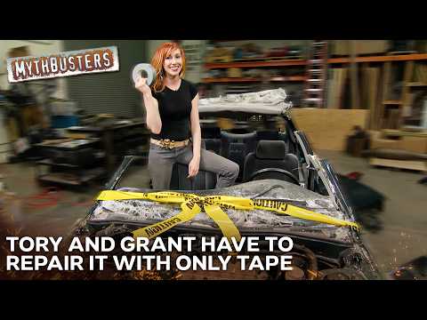 Can Duct Tape Repair The Structural Parts Of A Damaged Car? | MythBusters