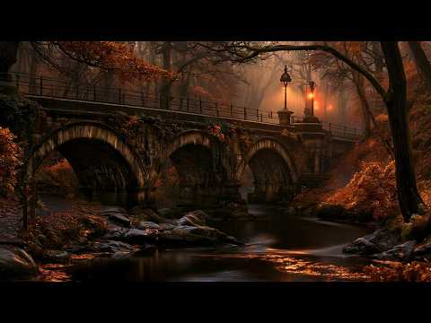 Autumn Rain at the Old Stone Bridge — Dark Academia Piano Music for Reading & Deep Focus