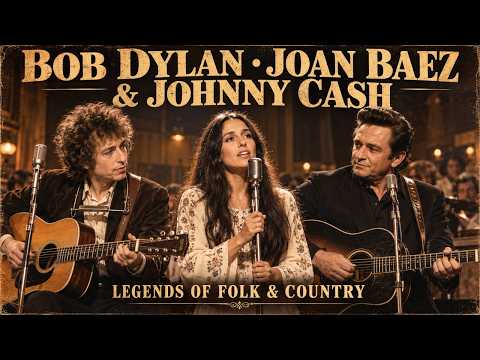 Joan Baez & Bob Dylan with Johnny Cash | Beautiful Folk Songs of the 60s & 70s