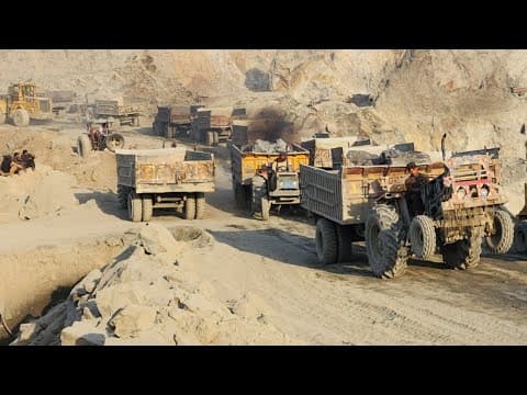 EXTREME MINING TRANSPORT: Massive Dumper Trucks & Heavy-Duty Tractor Trolleys in Action!
