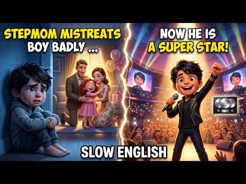 My Mom Never Loved Me..Now I am a World Class Singer |Slow English Listening Practice For Beginners|