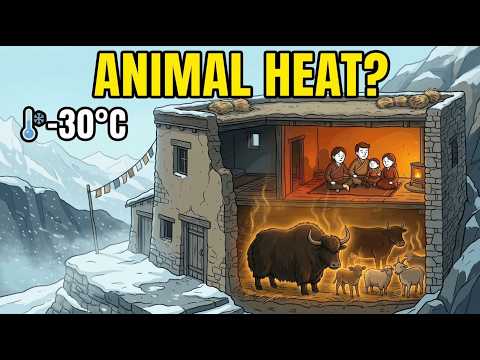How Animals Help Heat a Home in Ladakh at -30°C