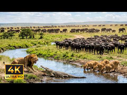African Wildlife 4K: Breathtaking Animal Wonders with Serene Piano Music