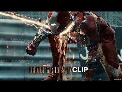 Iron Man Fights Whiplash at the Monaco Grand Prix | Iron Man 2 | Official Clip